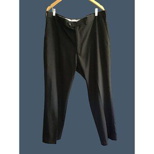 ROUNDTREE & YORKEE -TRAVEL SMART- MEN CHARCOAL FLAT FRONT DRESS PANT SIZE 38X32